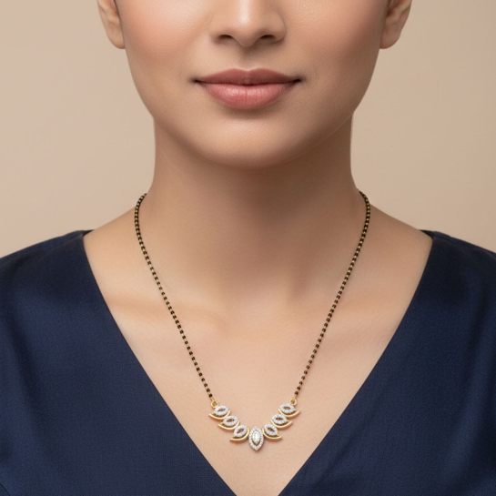 Celestial Petal Mangalsutra