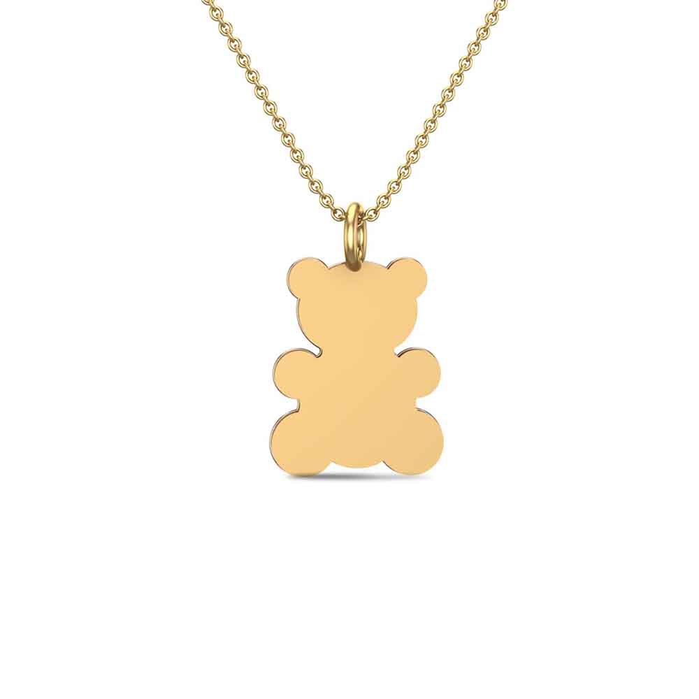 Cuddle Bear Gold Pendant