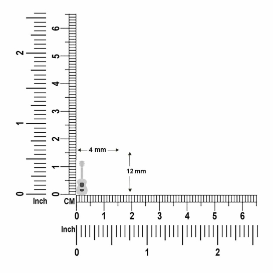 Golden Guitar Earrings