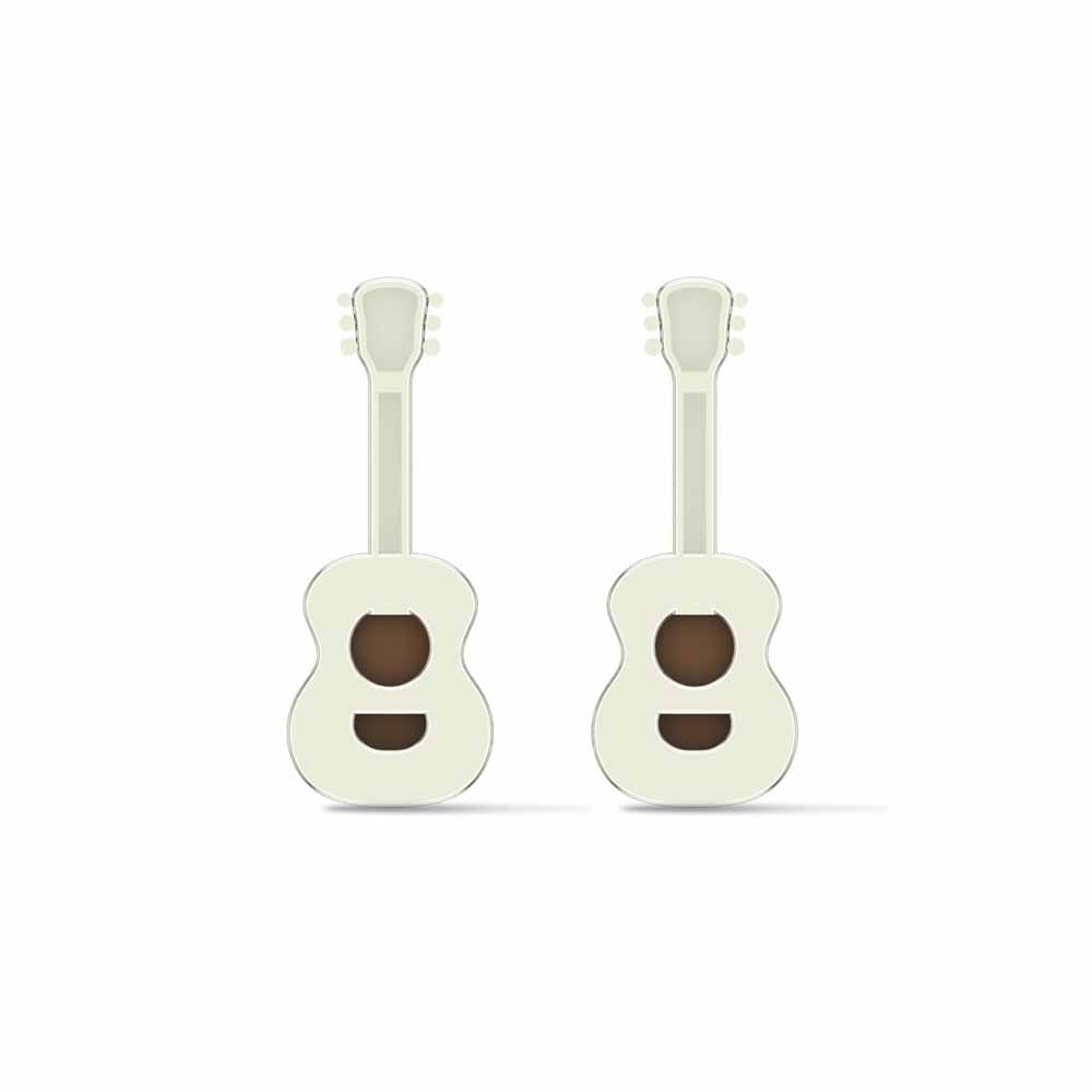 Golden Guitar Earrings