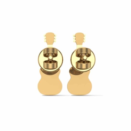 Golden Guitar Earrings