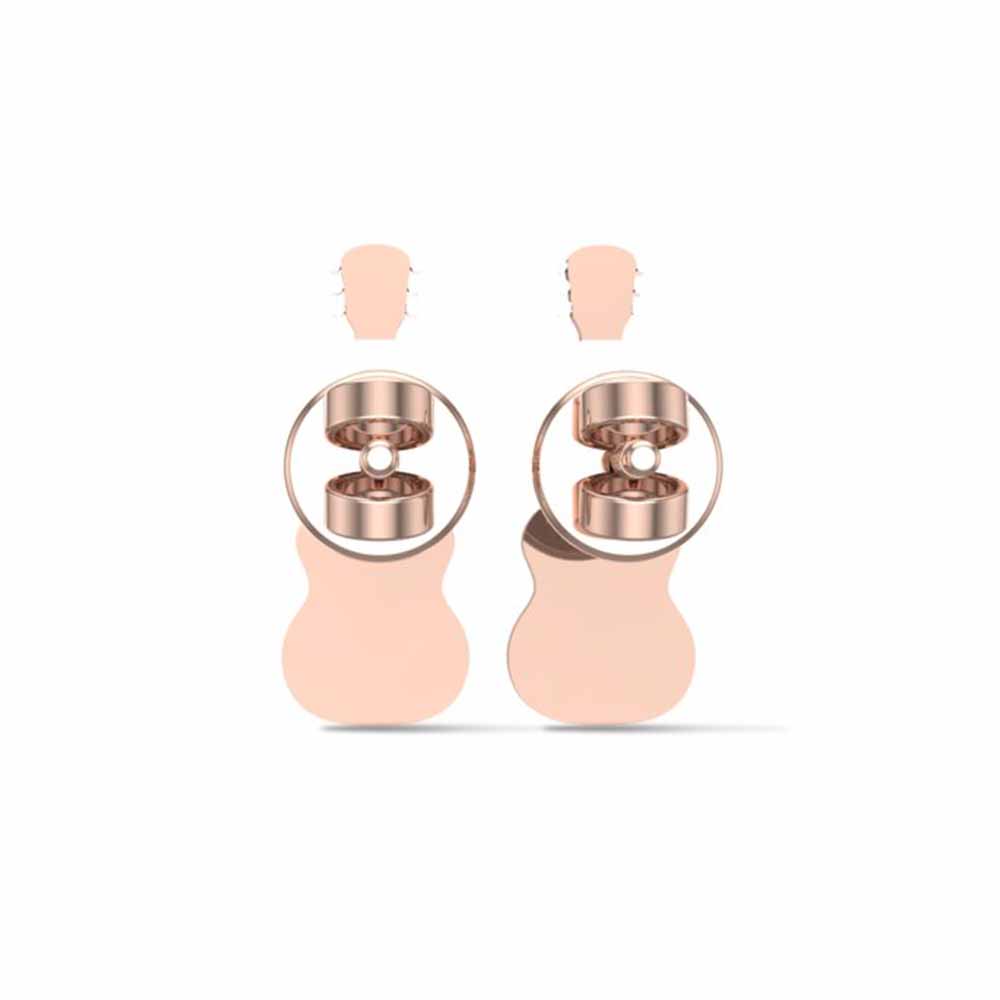 Golden Guitar Earrings