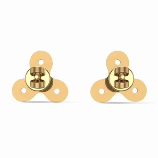 Green Twin Fidget Spinners Earrings 