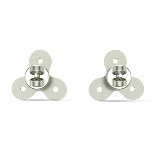 Green Twin Fidget Spinners Earrings 