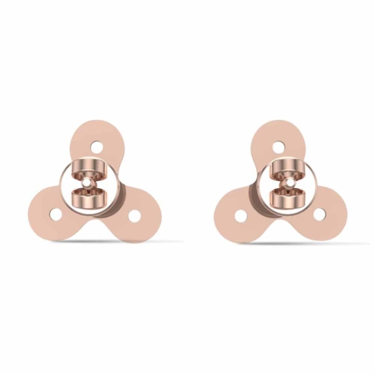 Green Twin Fidget Spinners Earrings 