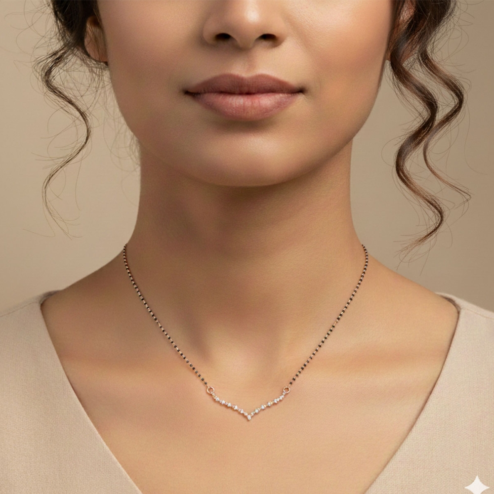 Sparkle V-Curve Mangalsutra