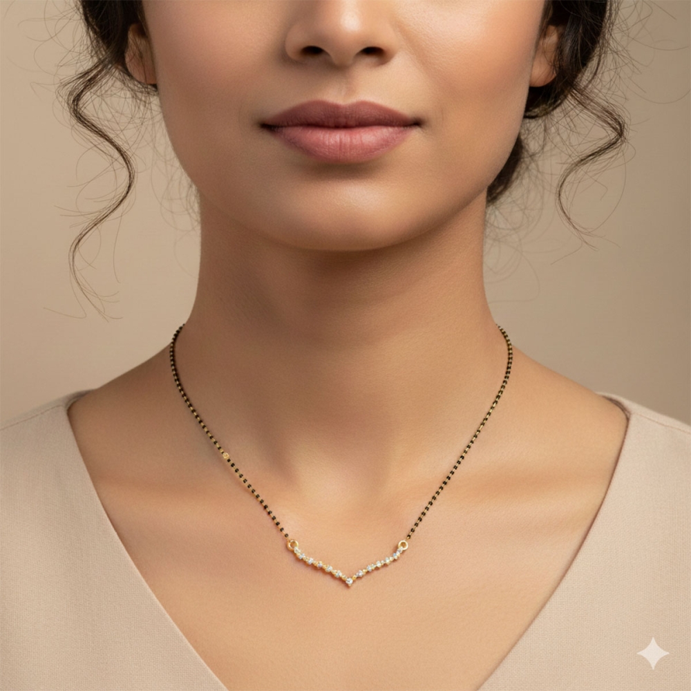 Sparkle V-Curve Mangalsutra