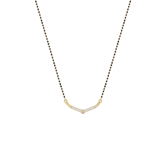 Crystal Weave V-Mangalsutra