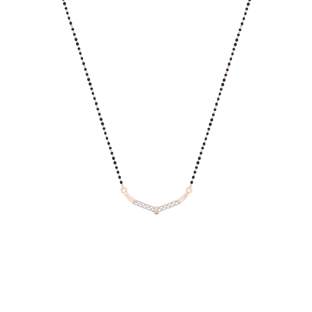 Crystal Weave V-Mangalsutra