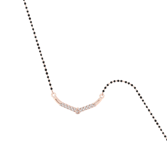 Crystal Weave V-Mangalsutra