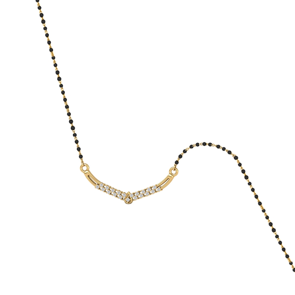 Crystal Weave V-Mangalsutra