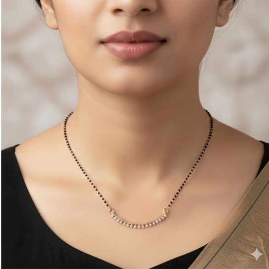 Dainty Crescent Mangalsutra