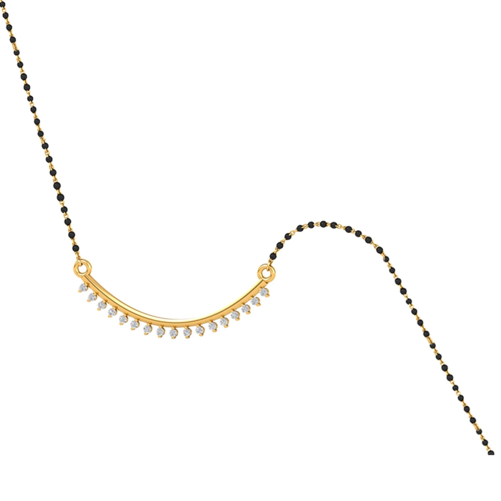 Dainty Crescent Mangalsutra