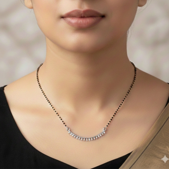 Dainty Crescent Mangalsutra