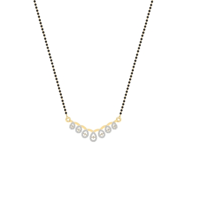 Crystal Dewdrop Mangalsutra