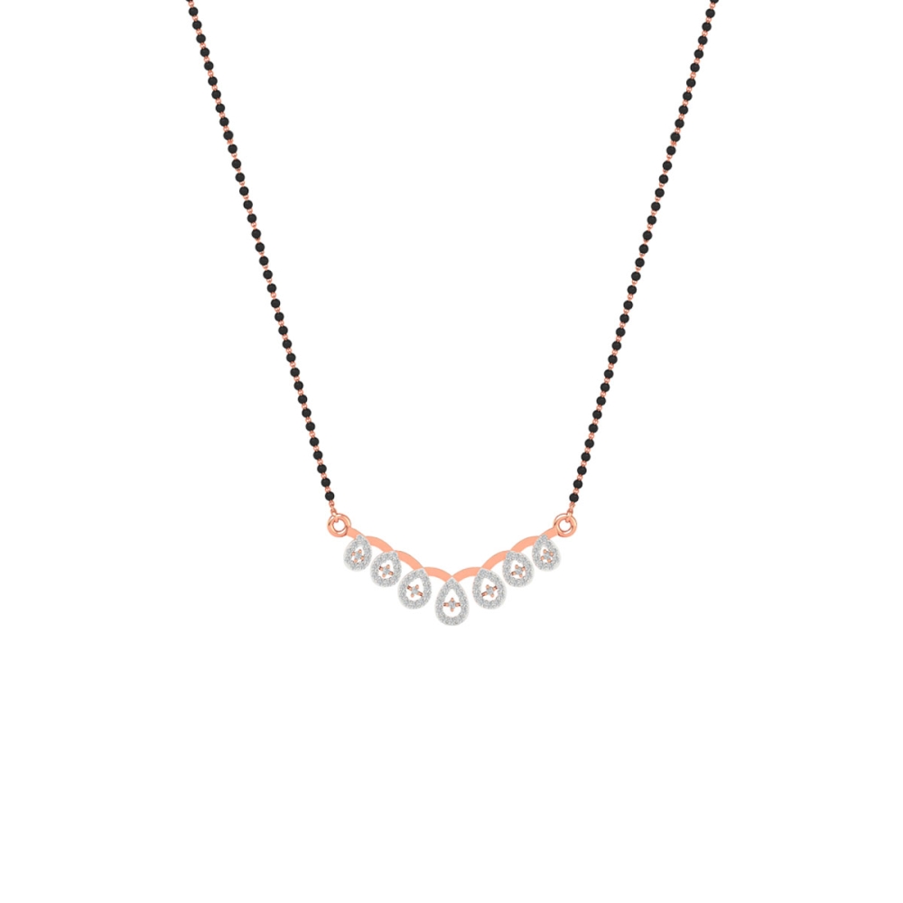 Crystal Dewdrop Mangalsutra