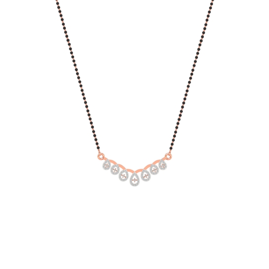 Crystal Dewdrop Mangalsutra