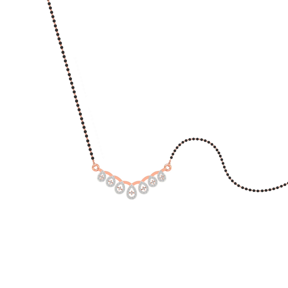 Crystal Dewdrop Mangalsutra