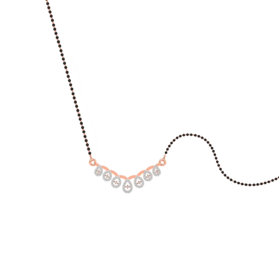 Crystal Dewdrop Mangalsutra