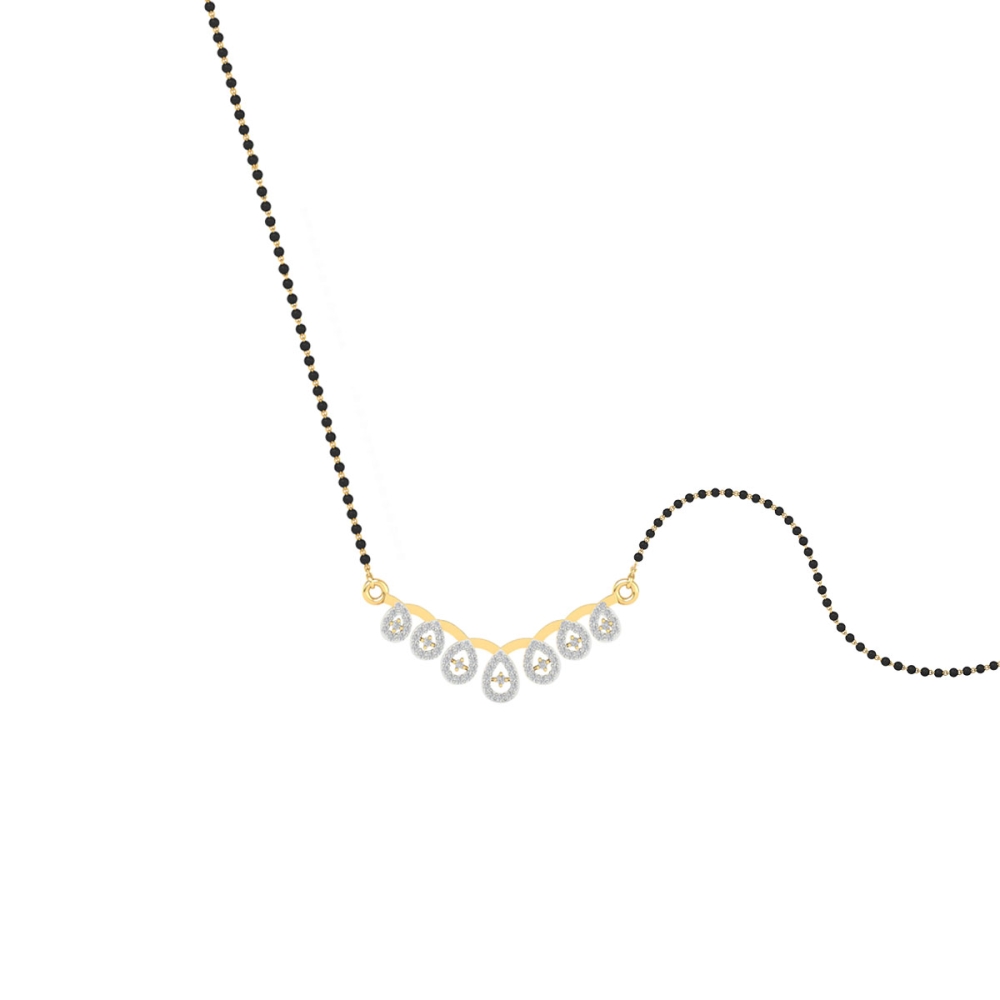 Crystal Dewdrop Mangalsutra