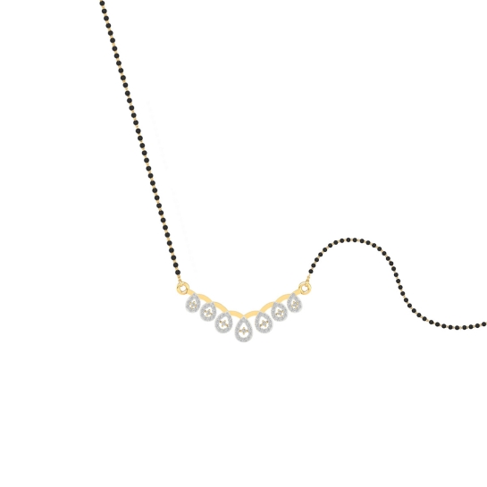 Crystal Dewdrop Mangalsutra