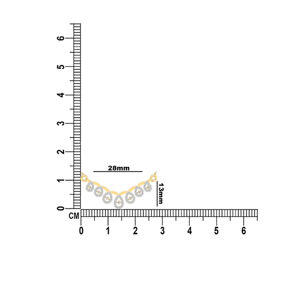 Crystal Dewdrop Mangalsutra