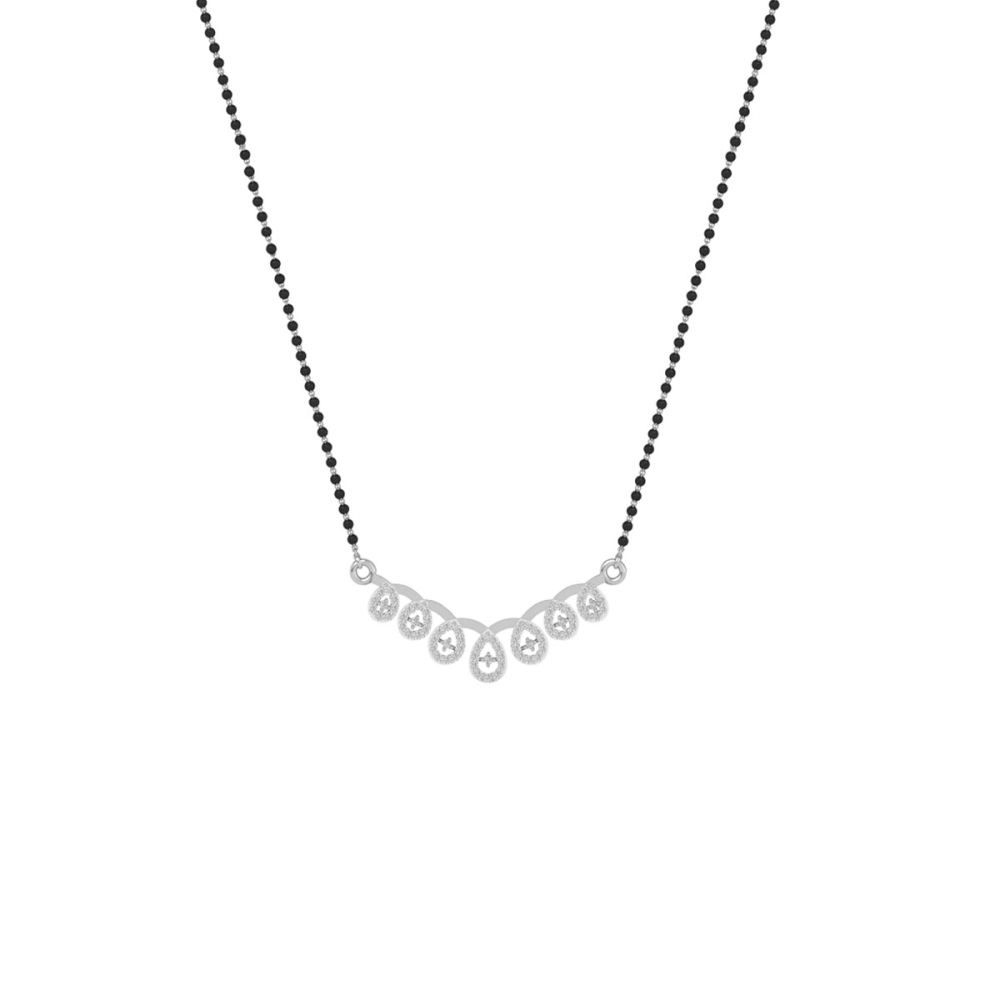 Crystal Dewdrop Mangalsutra