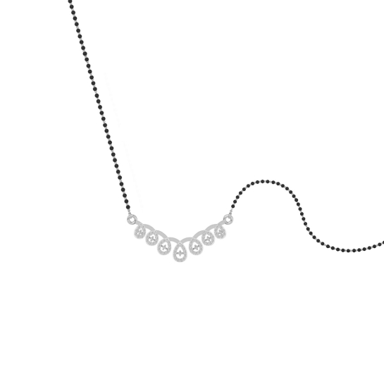 Crystal Dewdrop Mangalsutra