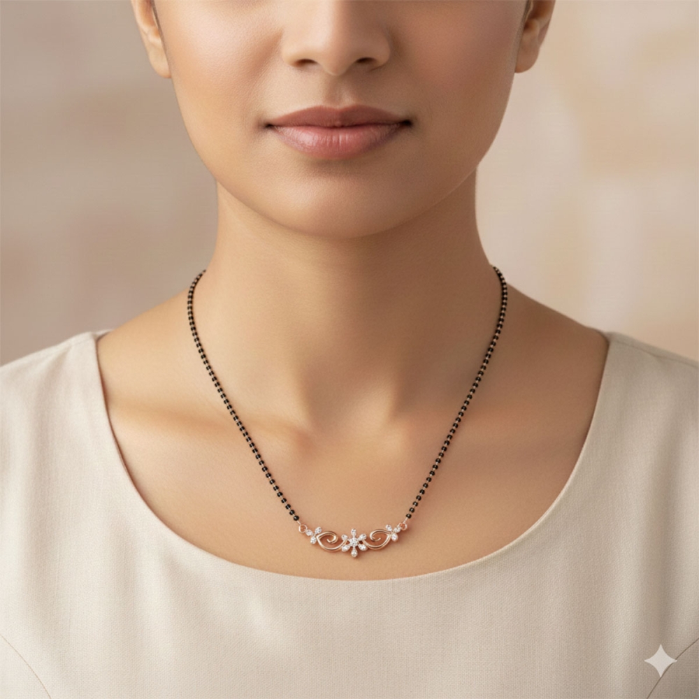 Floral Swirl Mangalsutra