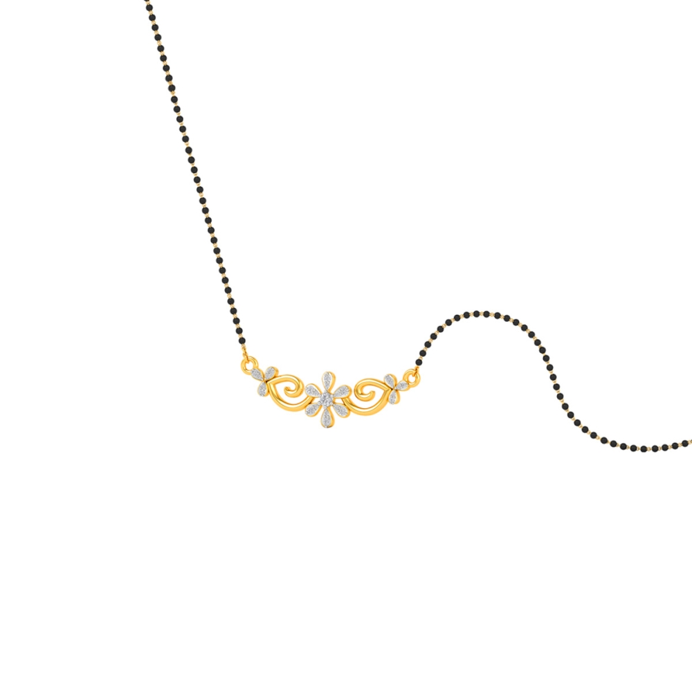 Floral Swirl Mangalsutra