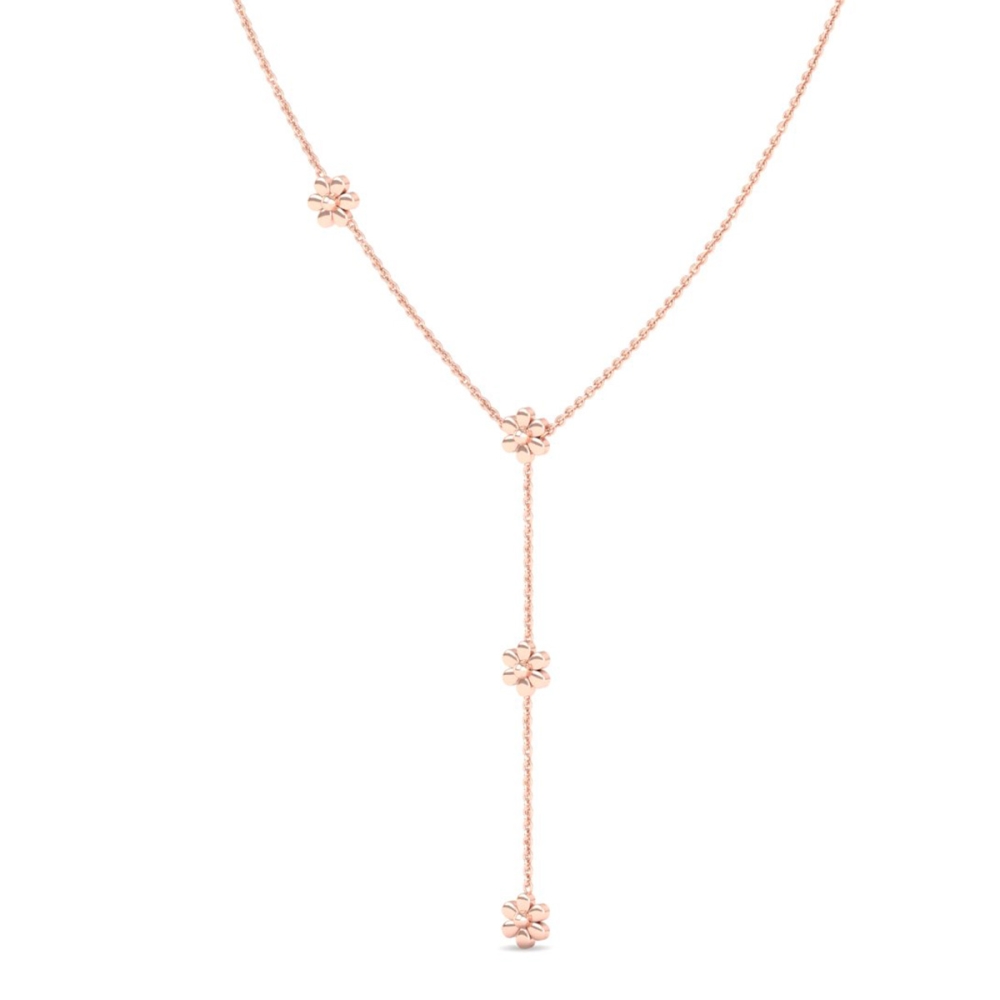 Golden Blossom Y-Necklace For Women's 