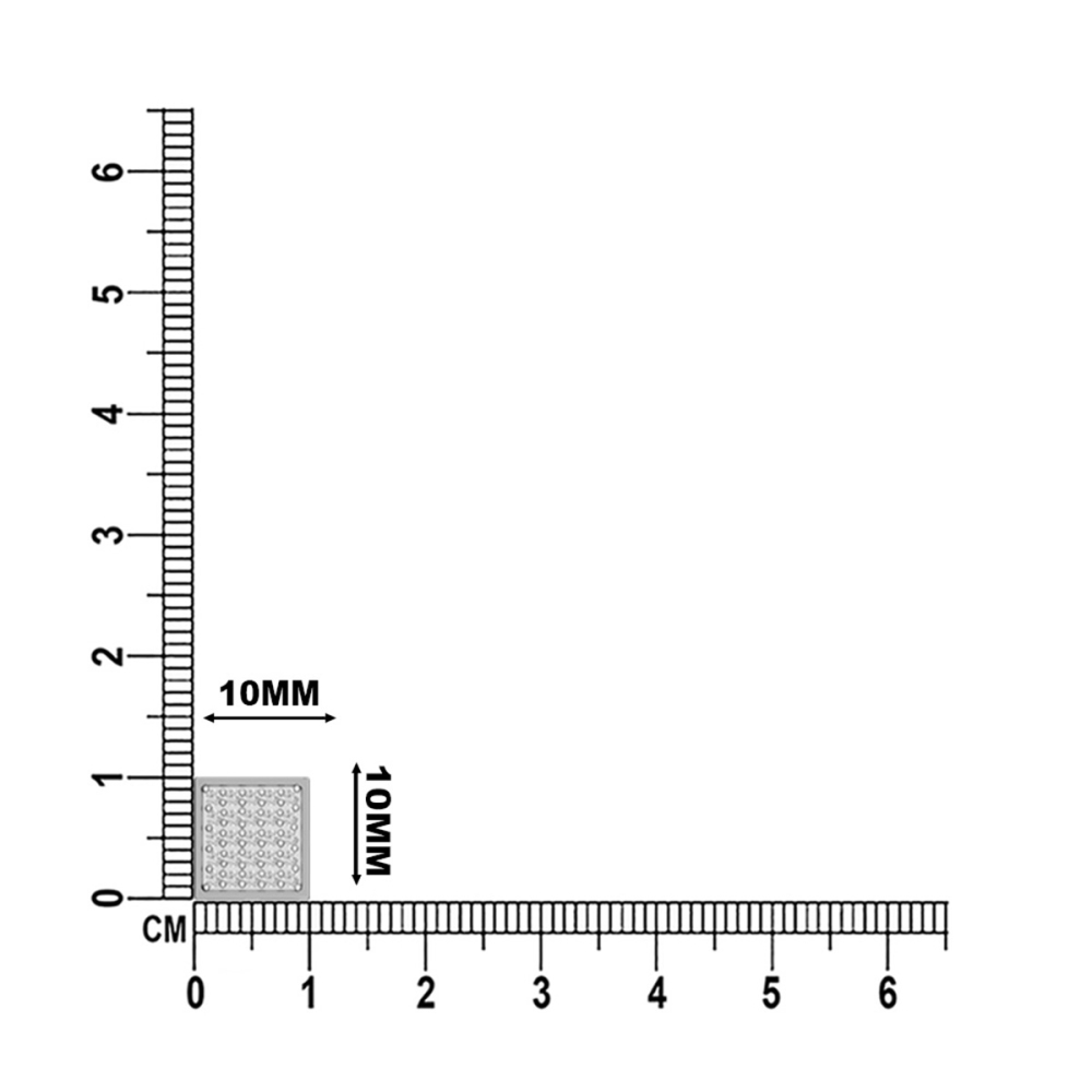 Diamond Glimmer Square Earrings