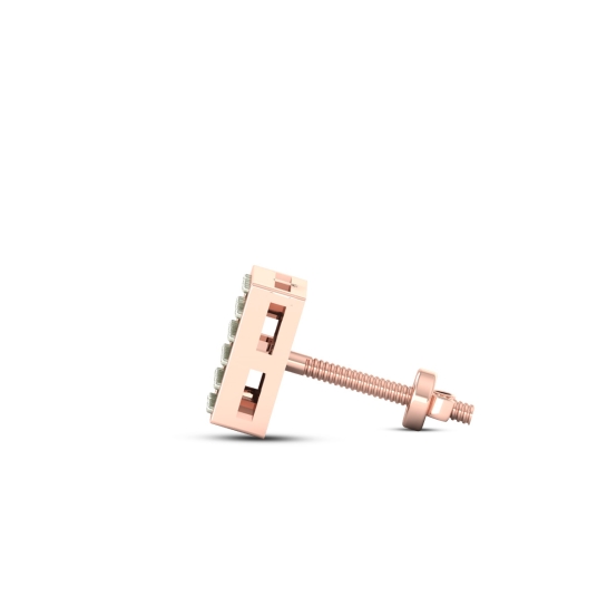 Diamond Glimmer Square Earrings