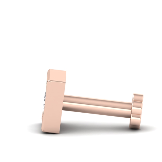 Square Gold Nosepin Screw