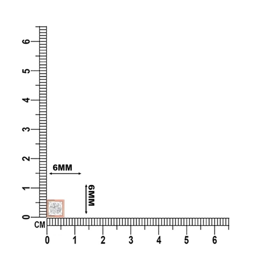Square Gold Nosepin Screw