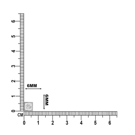 Square Gold Nosepin Screw
