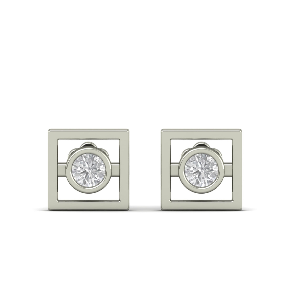 Golden Orbit Diamond Studs