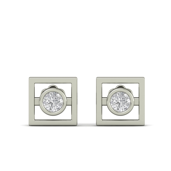 Golden Orbit Diamond Studs