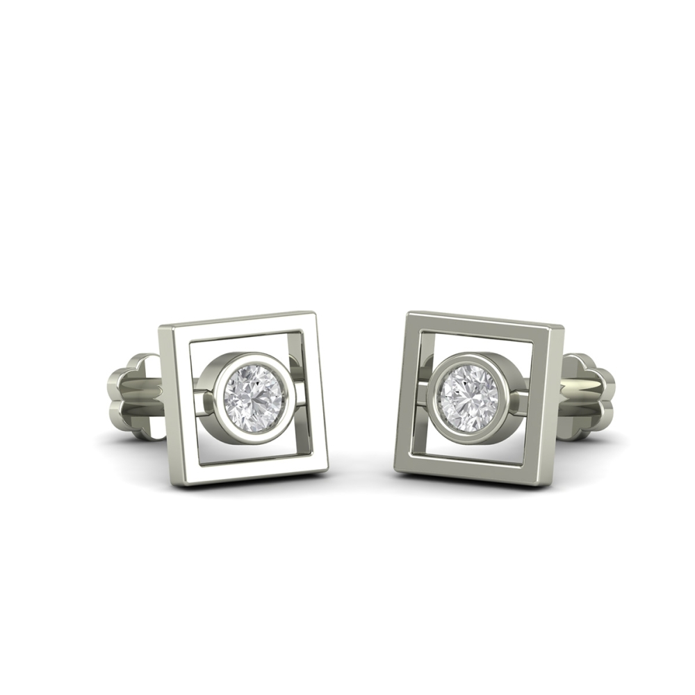 Golden Orbit Diamond Studs