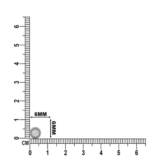 Golden Rope Diamond Stud