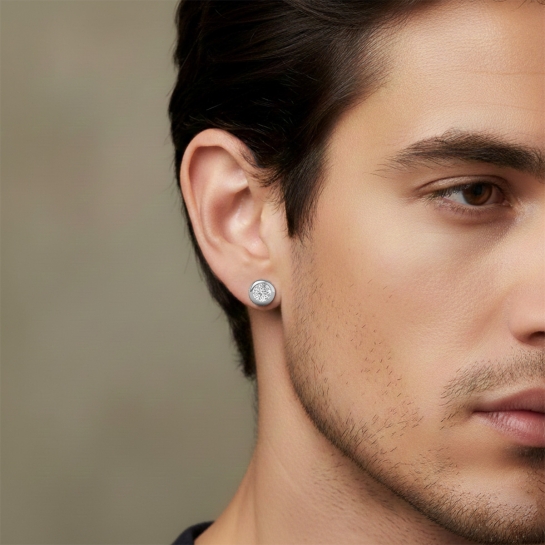 Golden Titan Diamond Stud For men