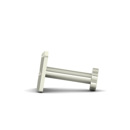 Golden Square Diamond Earrings For Men's