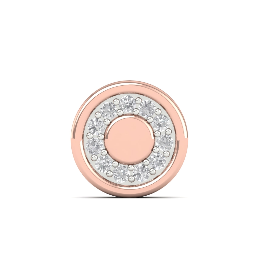 Sparkle Circle Diamond Earring For Men's