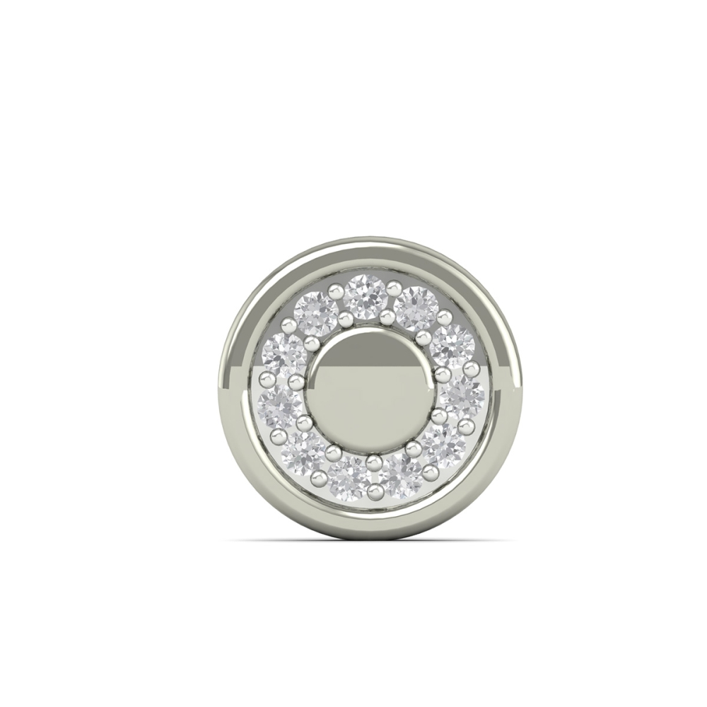 Sparkle Circle Diamond Earring For Men's
