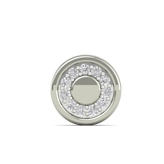 Sparkle Circle Diamond Earring For Men's