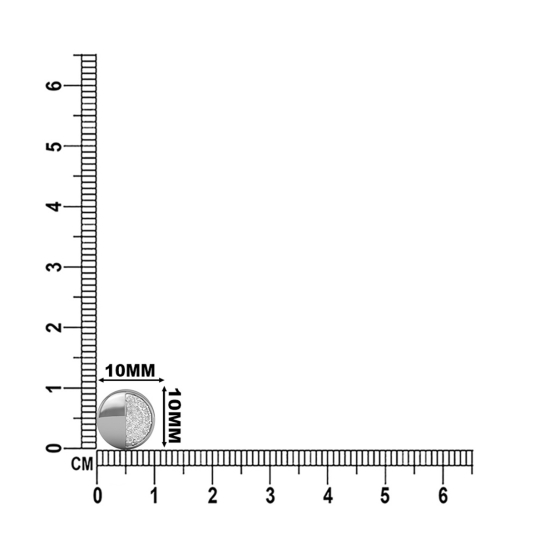 Half-Moon Diamond Stud For Men's