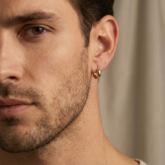 Bold Gold Men’s Hoop