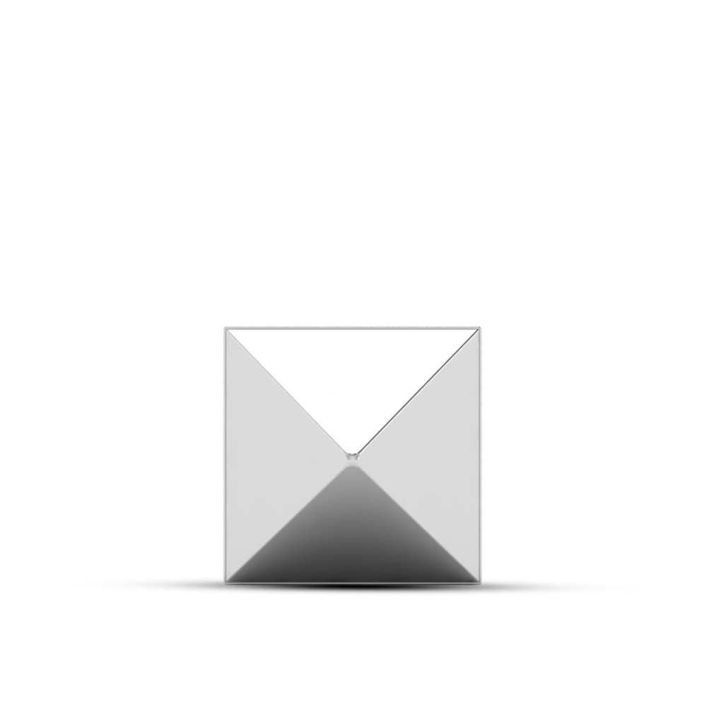 Golden Pyramid Nose Pin For Women