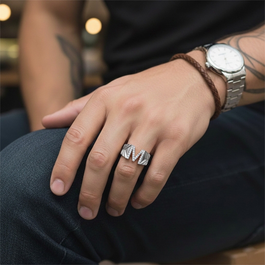 Majestic M Diamond Ring