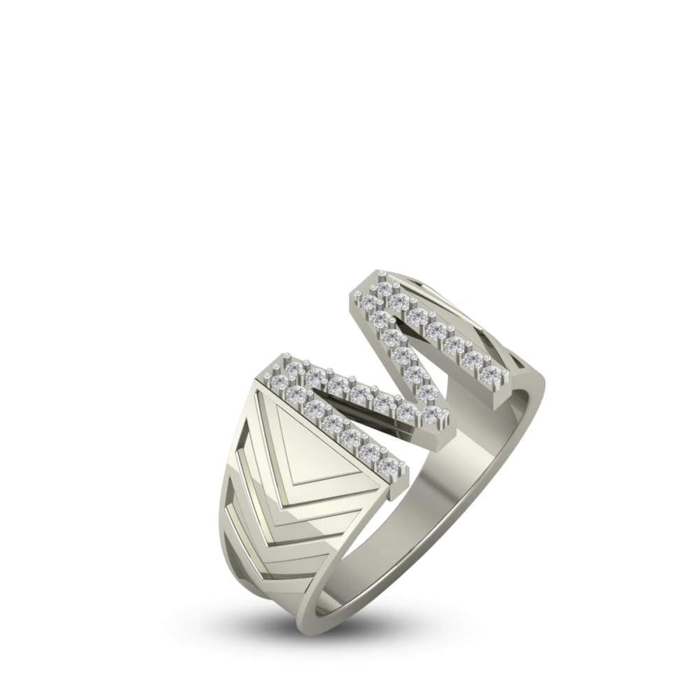 Majestic M Diamond Ring